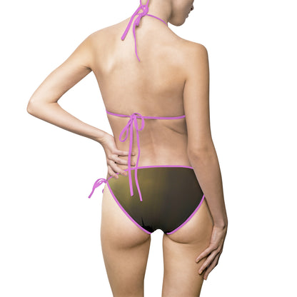 Olive Camo Tie-Side Bikini — Women's Triangle Swimsuit