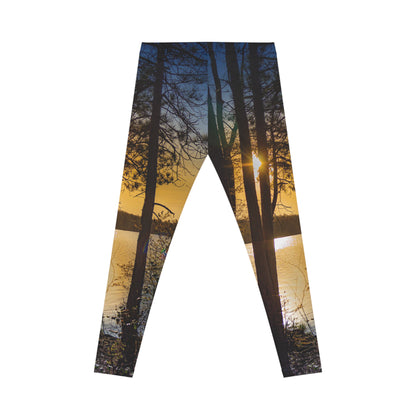 Vibrant Forest Leggings–Sunset Edition