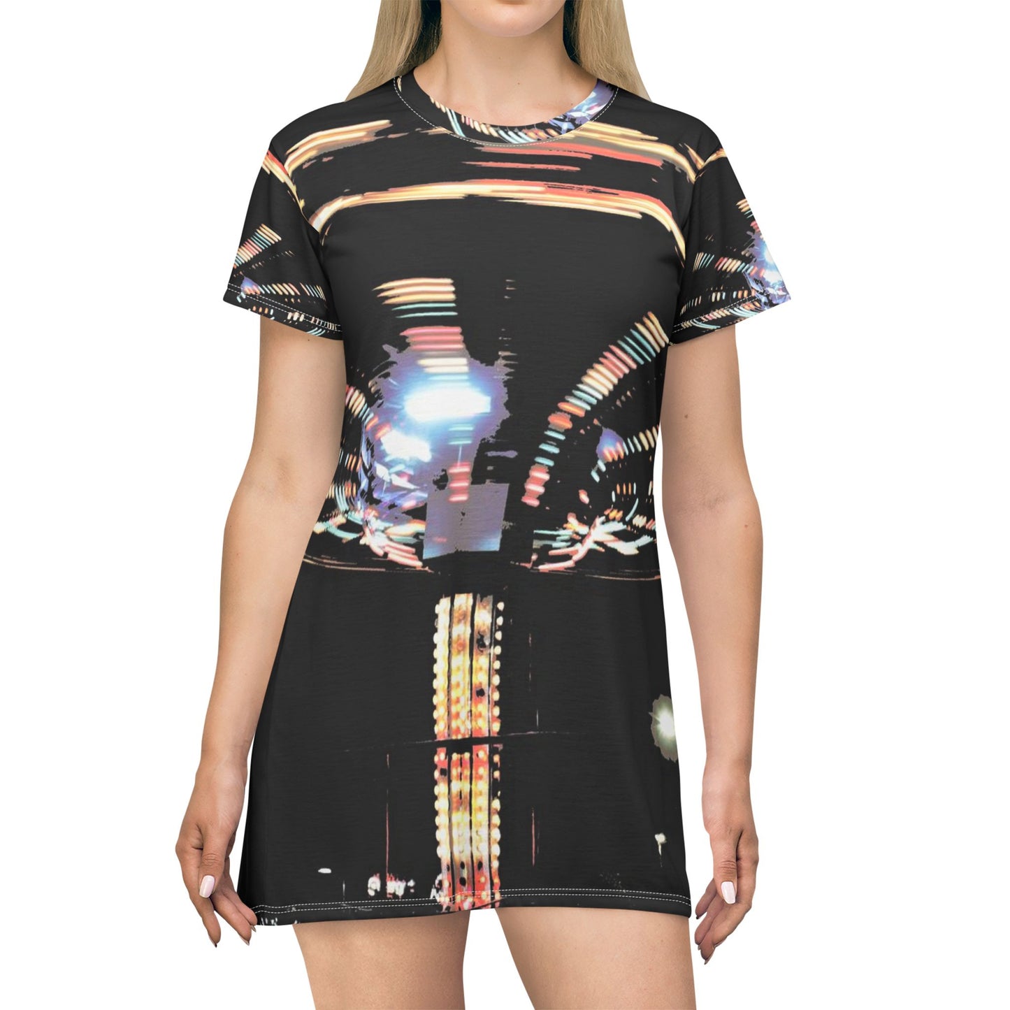 Carnival Night Dress — Retro Fairground Ride