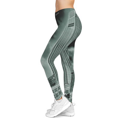 Exchange Place Skyline Leggings — Monochrome Architectural