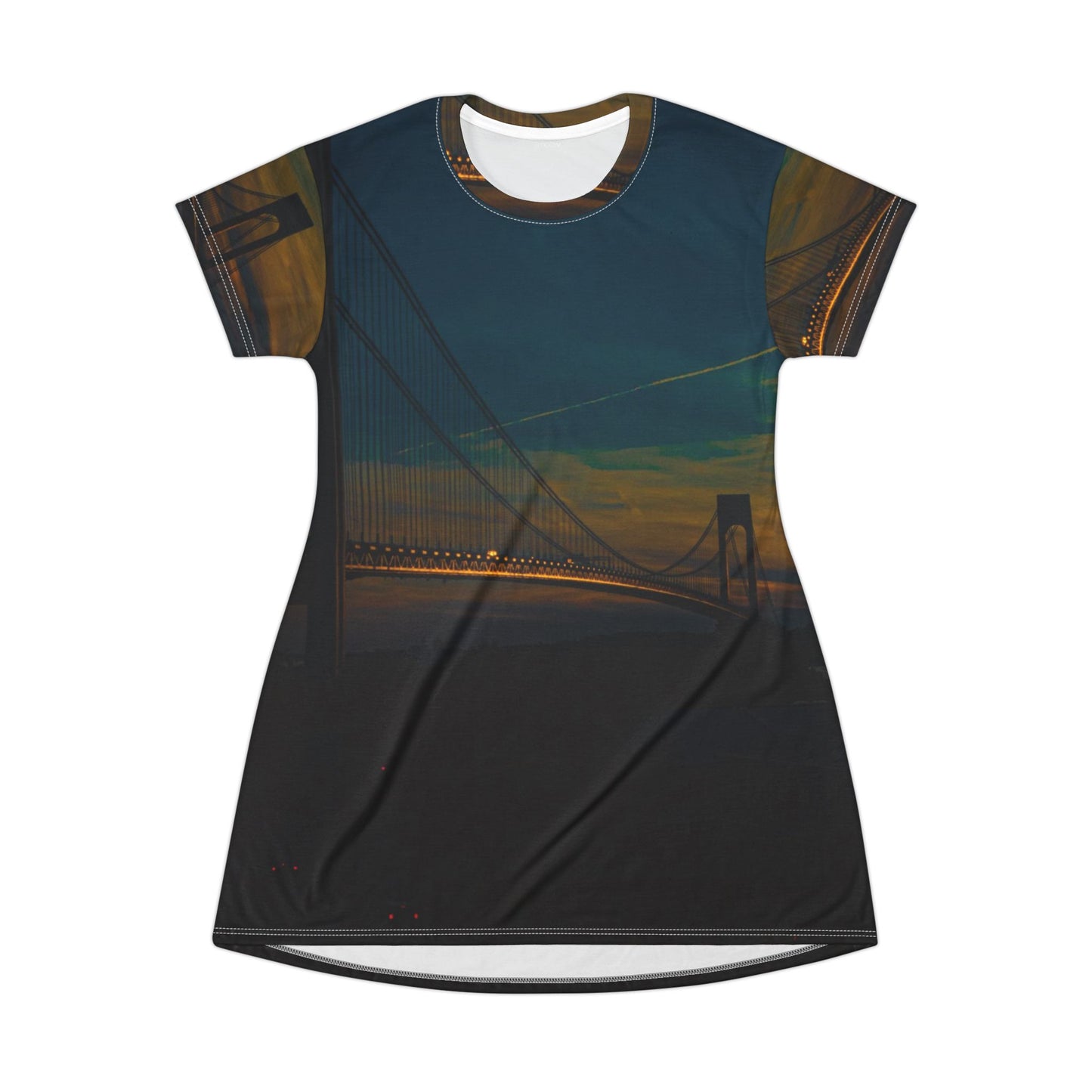 Verranzano Bridge Sunset Dress —Urban Sunset Dress