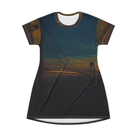 Verranzano Bridge Sunset Dress —Urban Sunset Dress