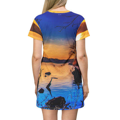 Sunset Lake Dress — Scenic Golden Hour Beachwear