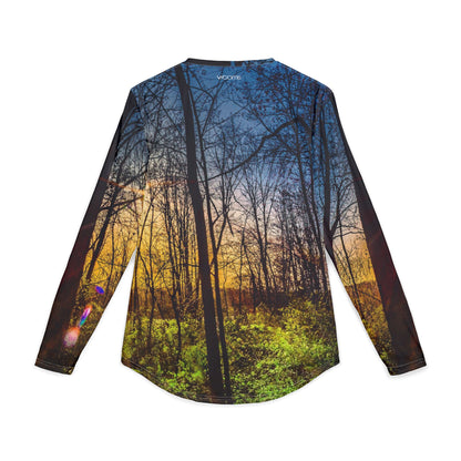 Sunset Forest Long Sleeve Shirt — Men's UV Protection Outdoor Top