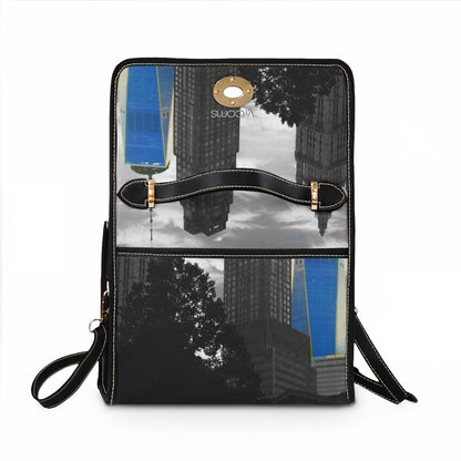 Lower Manhattan NYC Skyline Waterproof Canvas Bag — One World Trade Center Design