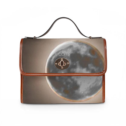 Dramatic Night Full Moon Waterproof Canvas Bag
