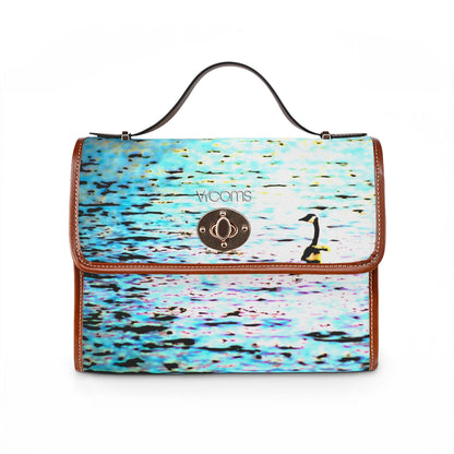 Duck in Water Waterproof Canvas Bag