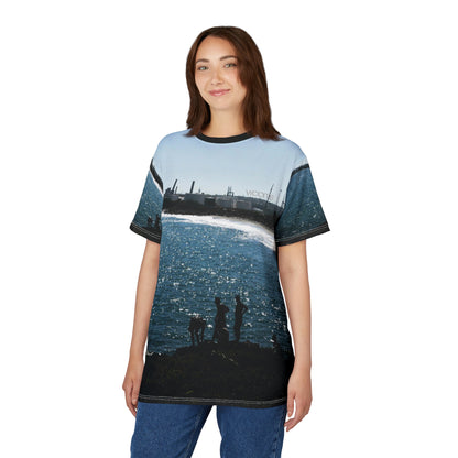 Haina Port, Dominican Republic, Coastal Sunset Silhouette T-Shirt— Beachscape