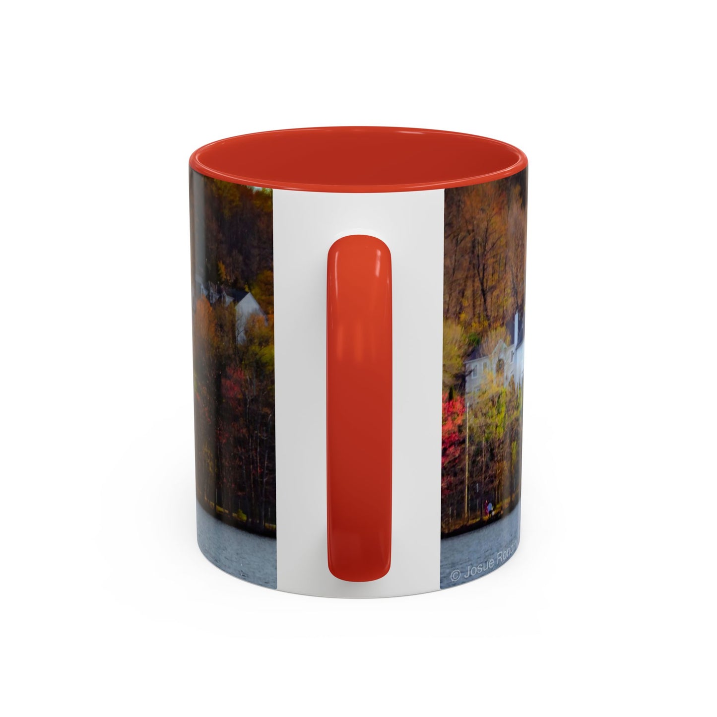 Two Tones, 11oz Ceramic Coffe Mug with Elegant High-Res, Full Color Natural Landscape Image.