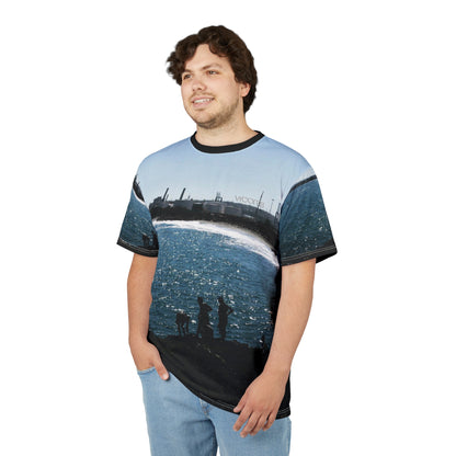 Haina Port, Dominican Republic, Coastal Sunset Silhouette T-Shirt— Beachscape