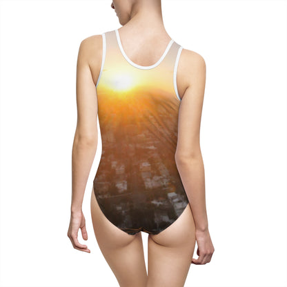 Santo Domingo Horizon – Caribbean Golden Hour Swimsuit