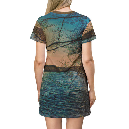 Lake Sunset Dress — Vintage Sunset Lake Dress