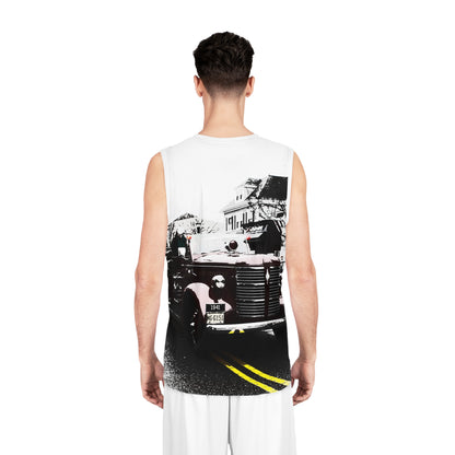 Vintage 1930s Red Fire Truck Jersey