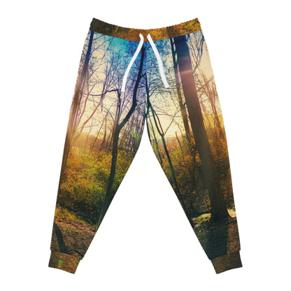 Golden Horizon Premium Joggers – Lakeside Sunset Edition