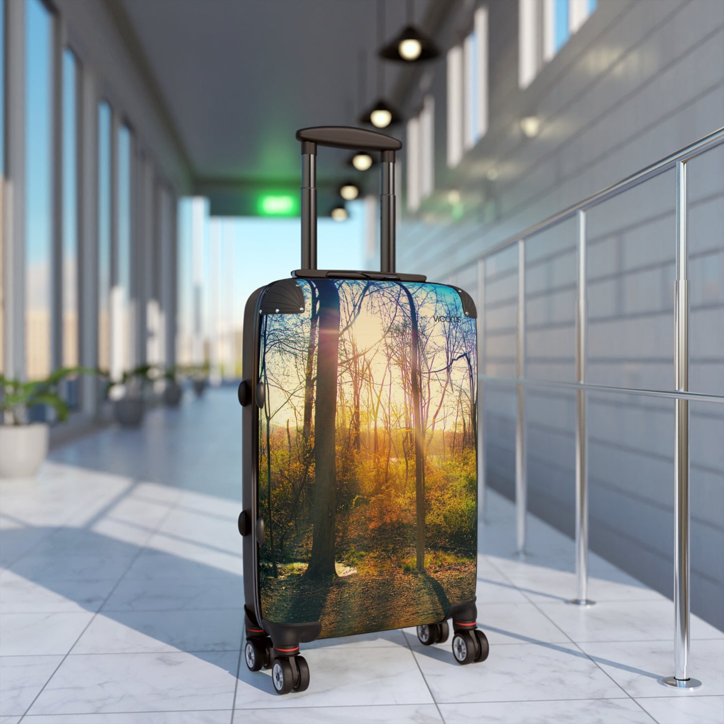 Sunlit Forest Carry-On Suitcase – Scenic Autumn Woods Travel Luggage