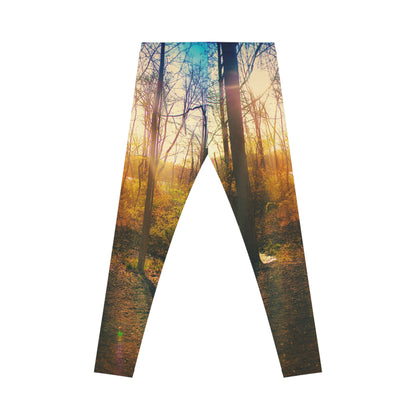 Lakeside Silhouette Premium Leggings– Sunset Treeline Edition