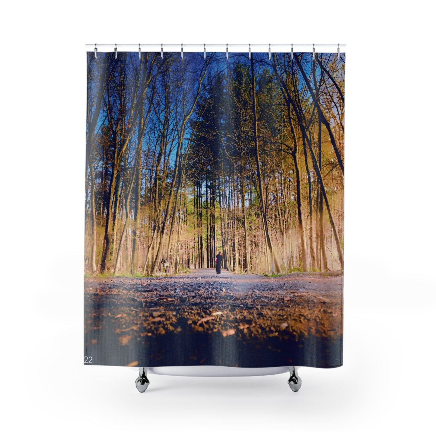 Shower Curtain Printed With Exclusive, High-Res, Full Color Beautiful Image.