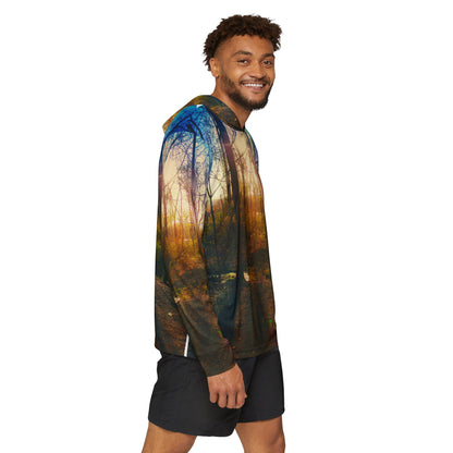 Golden Hour Woods Warmup Hoodie – Lakeside Sunset Edition