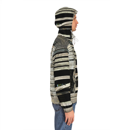 Rustic Weathered Wood Window Full-Zip Hoodie