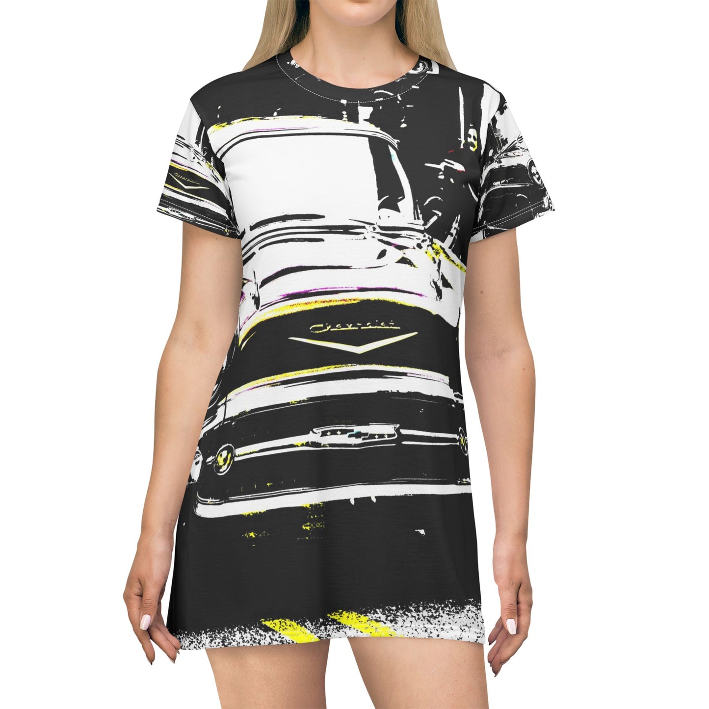 Classic Car Graphic Dress — Vintage Chevy