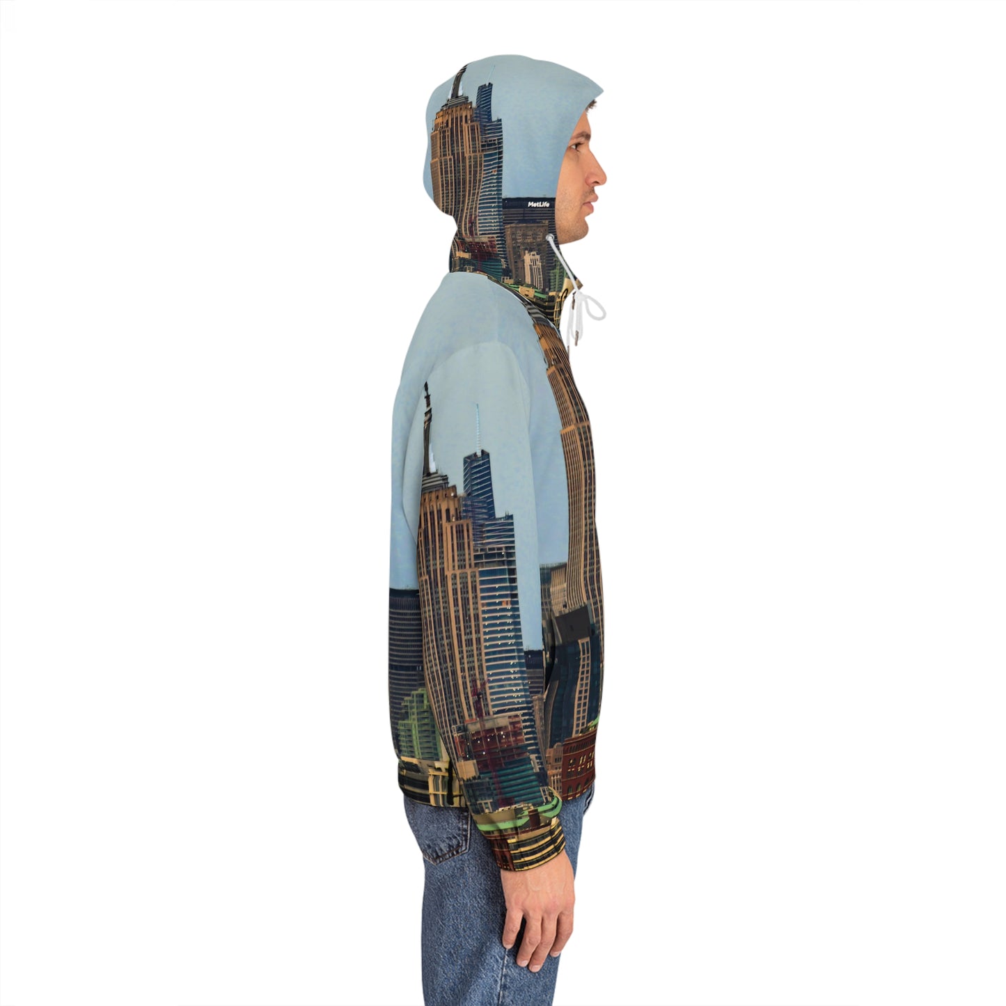 City Skyline Full-Zip Hoodie – New York Empire State Design