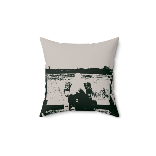 Spun Polyester Square Pillow Printed With Exclusive, High-Res, Full Color Beautiful Image