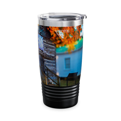 Rustic Charm Ringneck Tumbler - 20oz Travel Tumbler with Scenic Design