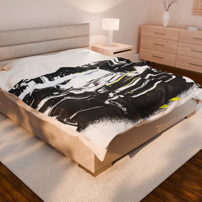 Velveteen Plush Blanket with beautiful car image.