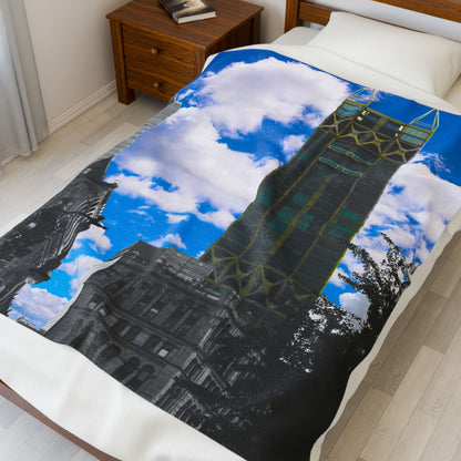 Velveteen Plush Blanket with beautiful photo image.
