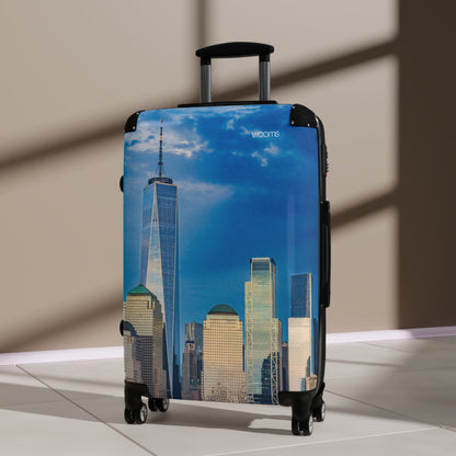 New York Skyline Carry-On Suitcase — One World Trade Center Cityscape Travel Luggage