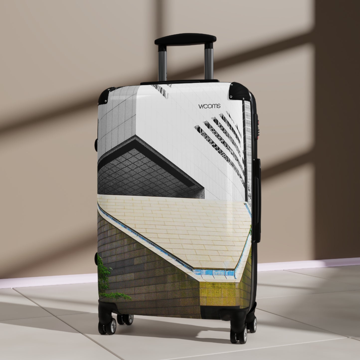 Architectural Photo Carry-On Suitcase — Modern Urban Travel Luggage