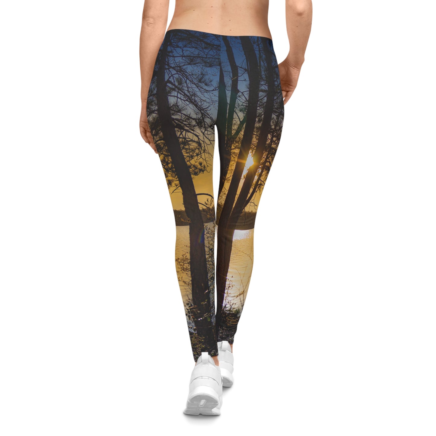 Vibrant Forest Leggings–Sunset Edition