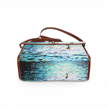 Duck in Water Waterproof Canvas Bag
