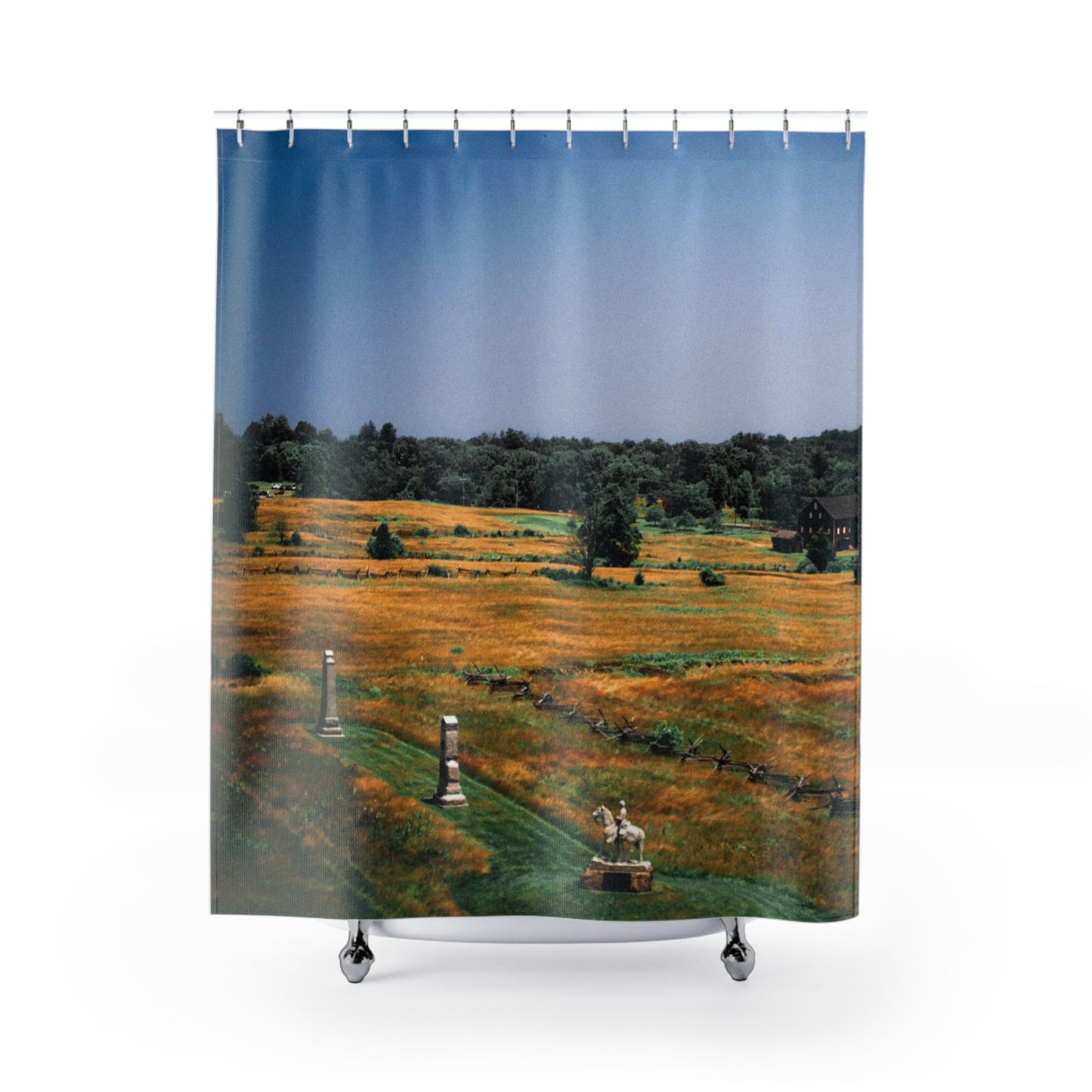 Shower Curtain Printed With Exclusive, High-Res, Full Color Beautiful Image.