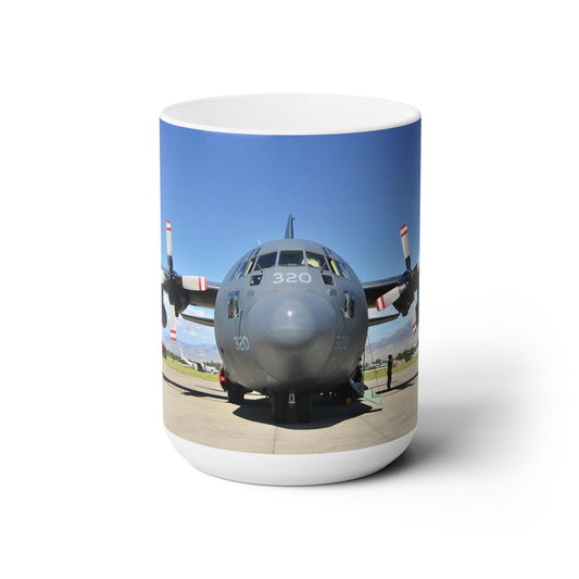 Elegant 15oz Ceramic Coffee Mug with a beautiful