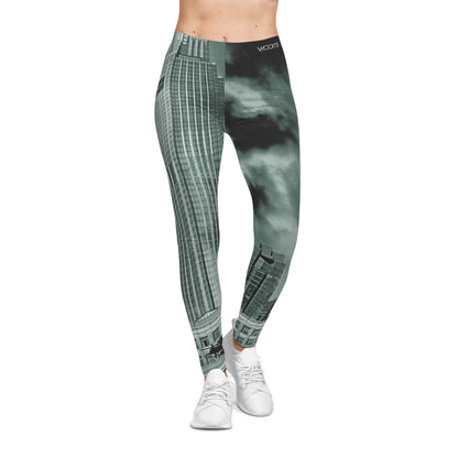 Exchange Place Skyline Leggings — Monochrome Architectural