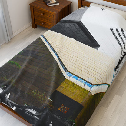 Velveteen Plush Blanket with beautiful car image.