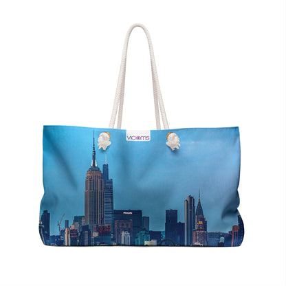 Exquisita y exclusiva bolsa de fin de semana de 24" x 13".
