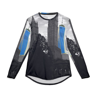 Men’s UV Protection Long Sleeve Shirt – New York City Skyline