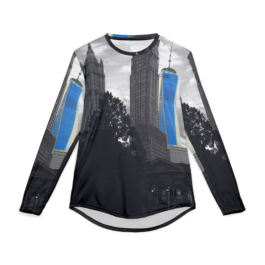 Men’s UV Protection Long Sleeve Shirt – New York City Skyline