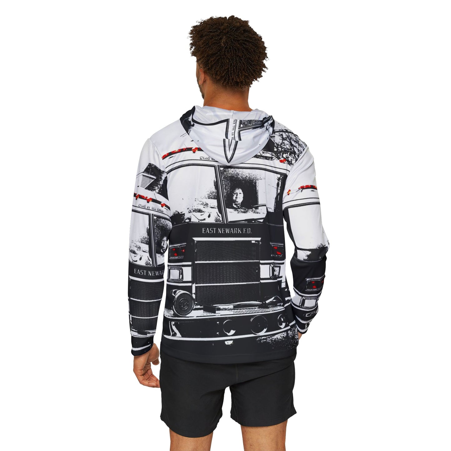 Fire Truck Sports Athletic Warmup Hoodie