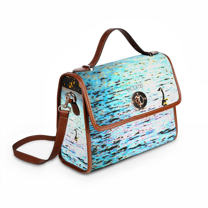 Duck in Water Waterproof Canvas Bag
