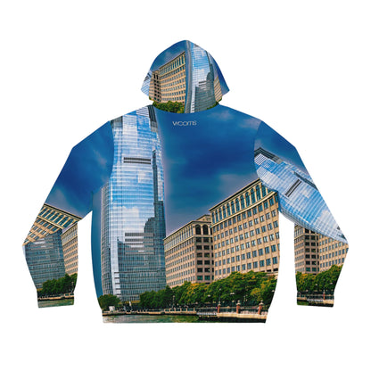 Cityscape Zip Hoodie - Urban Skyline