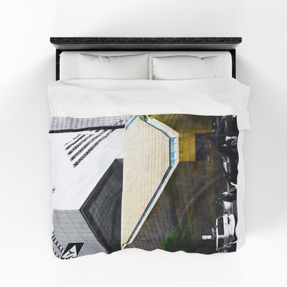 Velveteen Plush Blanket with beautiful car image.
