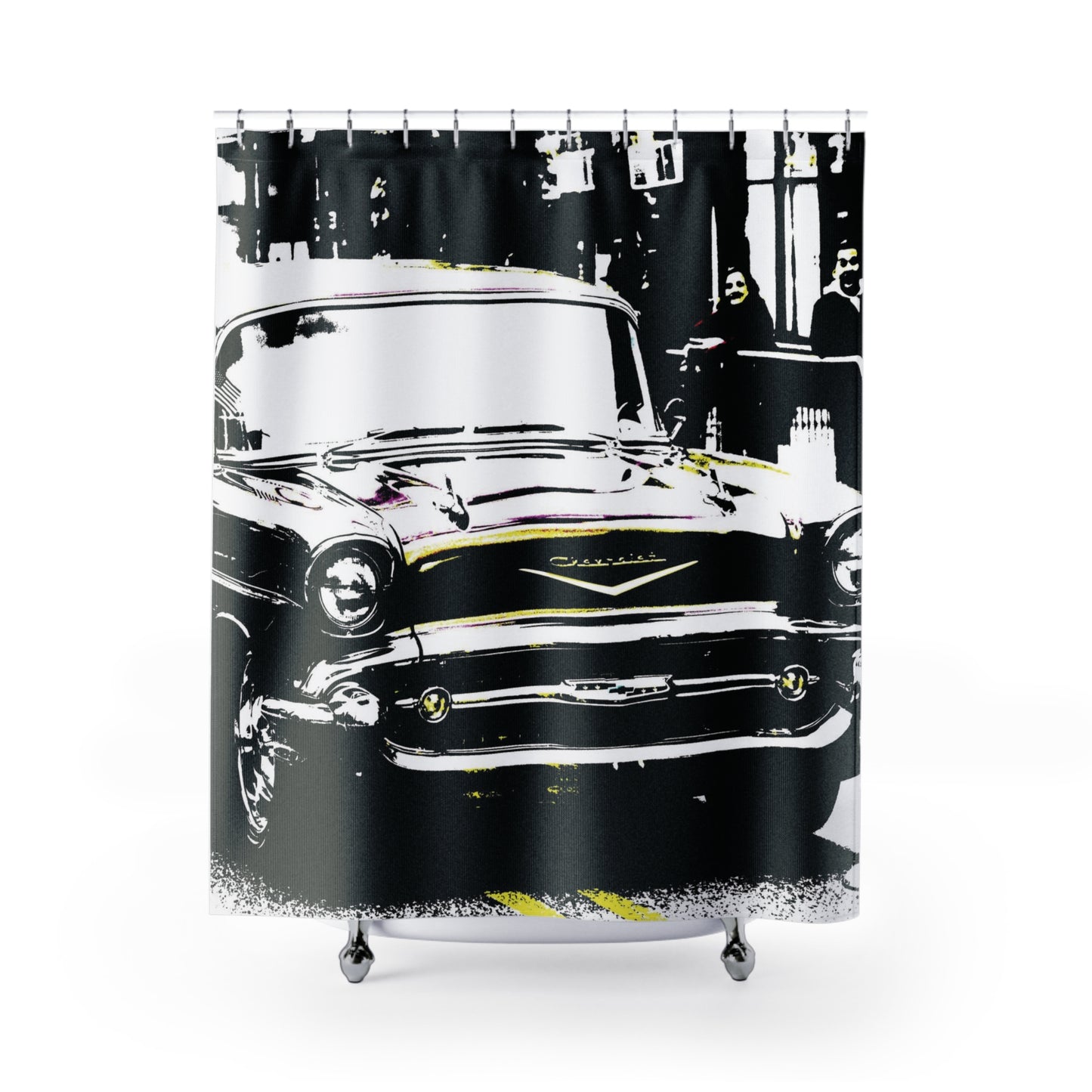 Shower Curtain Printed With Exclusive, High-Res, Full Color Beautiful Image.