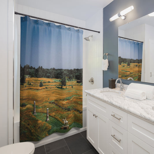 Shower Curtain Printed With Exclusive, High-Res, Full Color Beautiful Image.