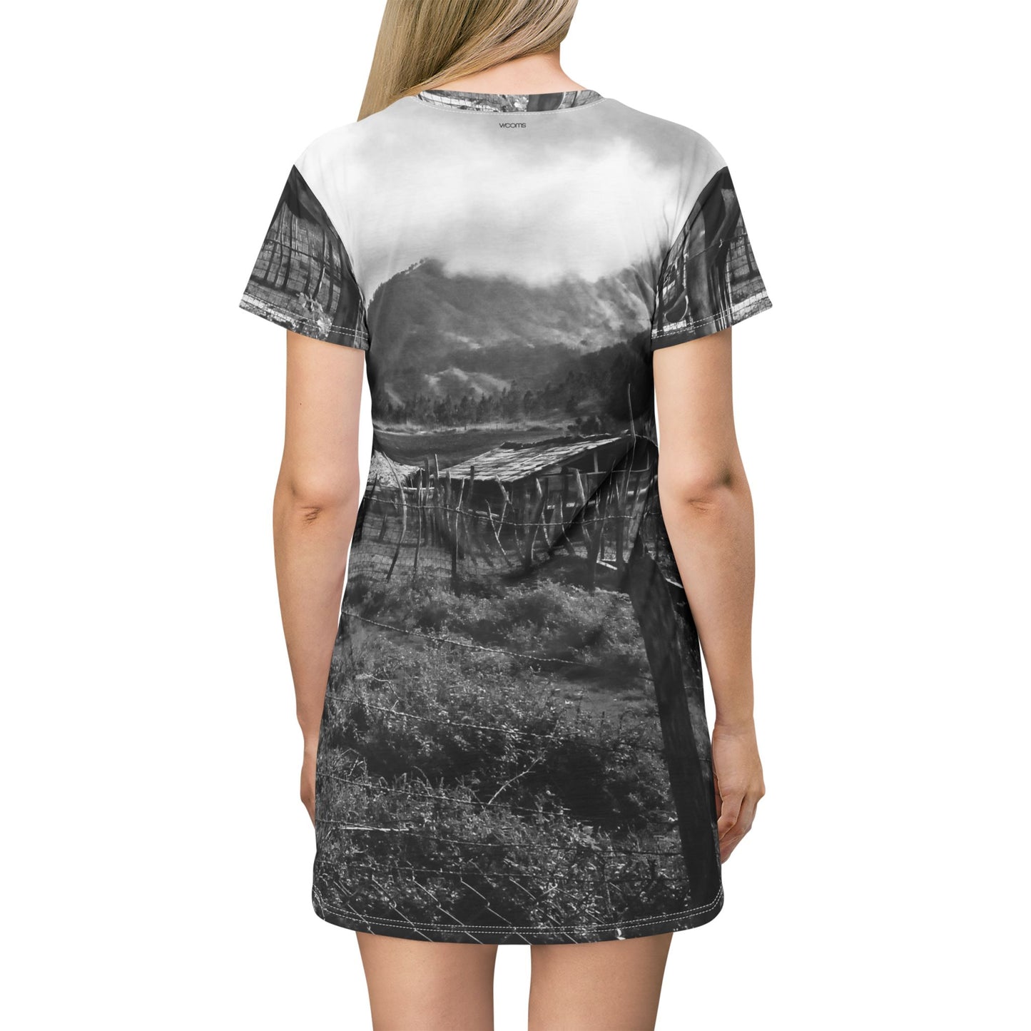 Rural Landscape Dress — Black & White Mountain Farm