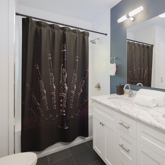 Shower Curtain Printed With Exclusive, High-Res, Full Color Beautiful Image.