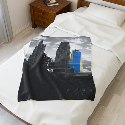 Velveteen Plush Blanket with beautiful photo image.