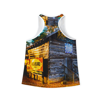 Women's Tank Top — Vintage Rustic Barn All-Over Print
